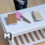 Miniature Books with Empty Pages , 1:12 Scale Dollhouse Decor Diary Journal Notepad Set of 4 (b) - C035