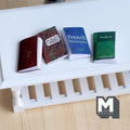 Miniature Study Books with Empty Pages 1:12 Scale Dollhouse Decor Learning Book Covers (no content) - C035