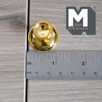 Miniature Metal Pedestal Serving Stand 1:12 Scale Cake Stand Patisserie Stand 1-1/16 inch dia. (medium) (gold) - A019