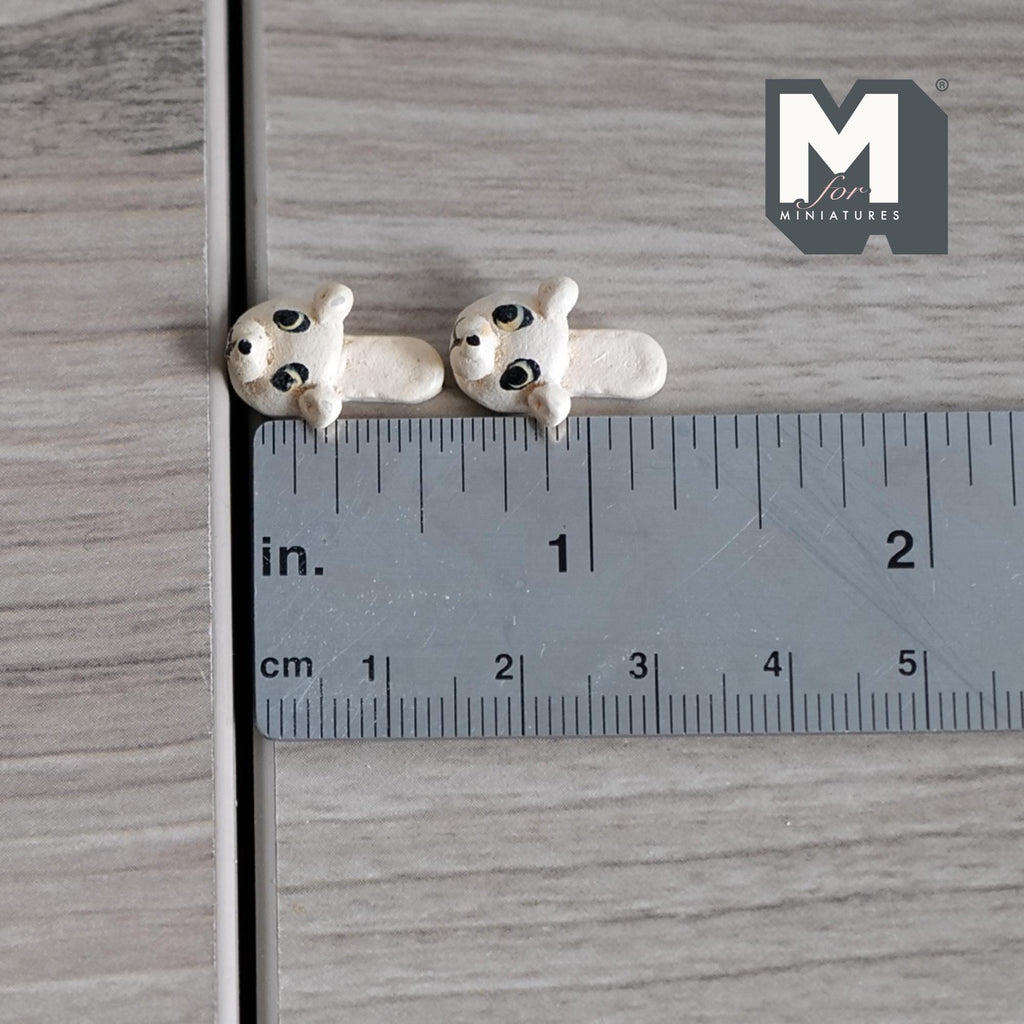 Miniature Bear Face Sandals 1:12 Scale Mini Shoes Tiny Sandals 11/16 inch long (resin) - G075