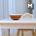 Miniature Ceramic Bowl 1:12 Scale Dollhouse Salad Bowl 1"(Dia.) (brown) - A032
