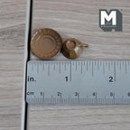 Miniature Coffee Cup and Saucer Set 1:12 Scale Dollhouse Tea Cup Drinkware Set of 2 (dark brown)  - F071