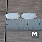 Miniature Irregular Shaped Serving Plates Set of 2, 1:12 Scale Dollhouse Kitchen Decor Tableware 1-5/16 inch long (white) (style d) - A043