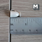 Miniature Fluted Pedestal Mug 1:12 Scale Dollhouse Metal Drinkware 5/8 inch tall (beige) - F066