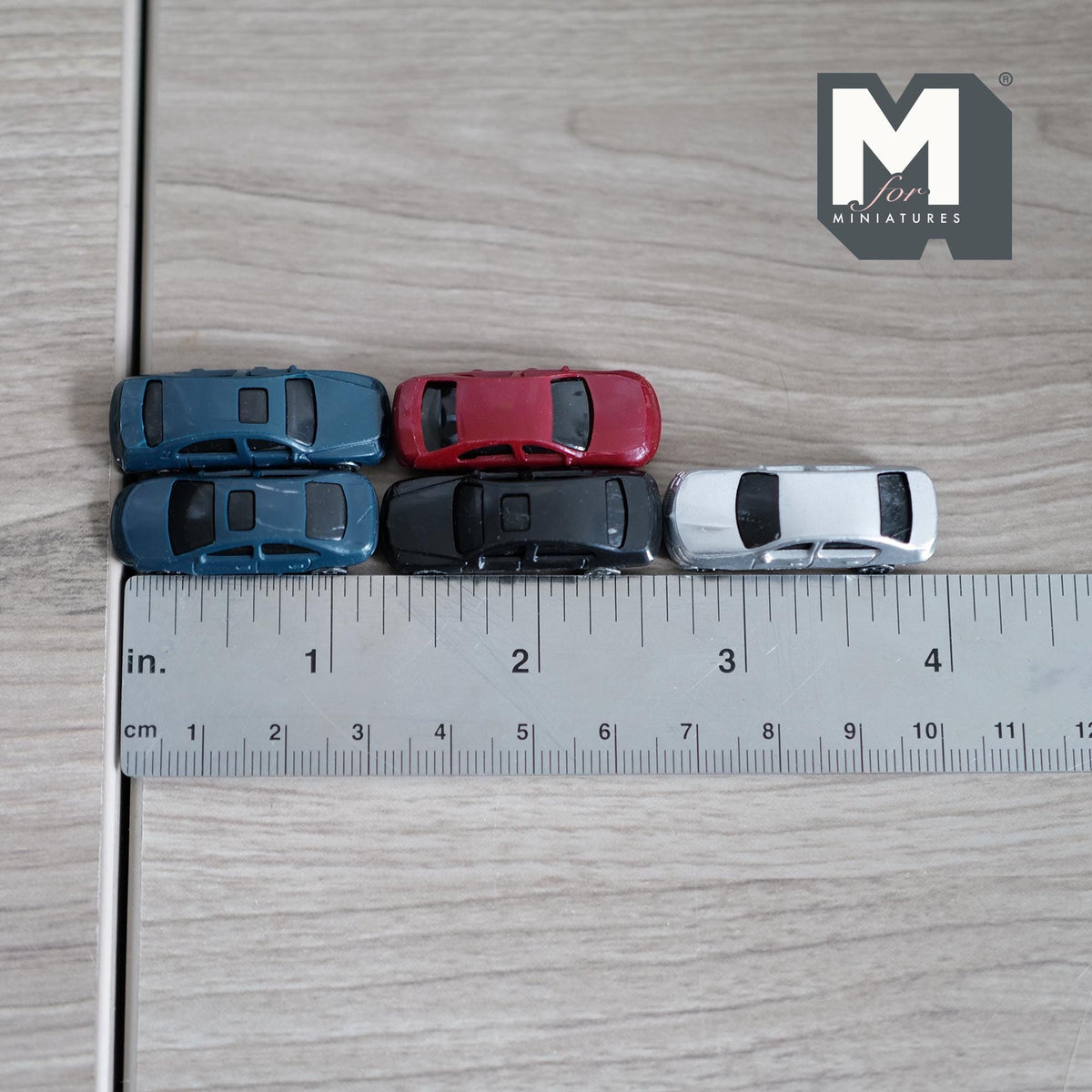 1:150 Assorted Miniature Cars 5pcs , 4 Door Sedan with or without Sunroof Set of 5 - H008