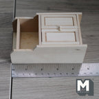 Dollhouse Kitchen Hutch 1:12 Scale Cupboard Cabinet Unpainted Pantry Cabinet Kitchen Cabinet 4-9/16 inch tall -I018