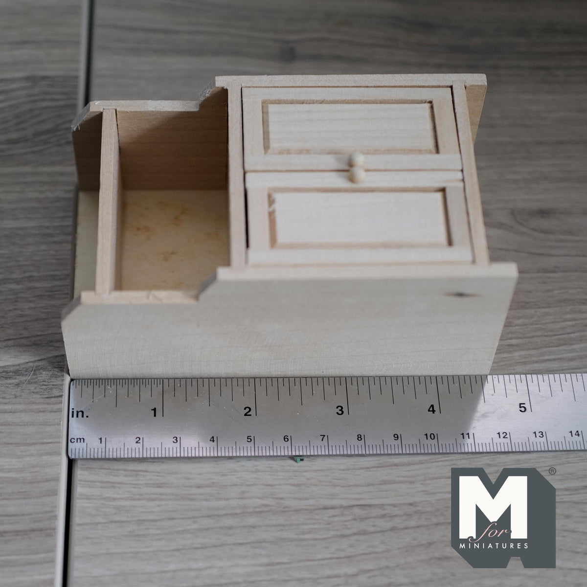 Dollhouse Kitchen Hutch 1:12 Scale Cupboard Cabinet Unpainted Pantry Cabinet Kitchen Cabinet 4-9/16 inch tall -I018