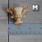 Miniature Winged Angel Urn 1:12 Scale Dollhouse Fairy Garden Planter 1-1/2 inch tall (beige) (resin) - B103