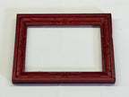 Miniature Picture Frame 1:12 Scale Dollhouse Decor Wood Frame 3-1/4 inch wide (red) - F053