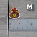 Miniature Bear Pancake Plate with Strawberry 1:12 Scale Dollhouse Tableware Breakfast Dining Decor - A041