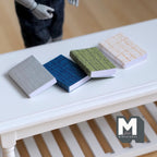 Miniature Books with Empty Pages , 1:12 Scale Dollhouse Decor Diary Journal Notepad Set of 4 (a) - C035