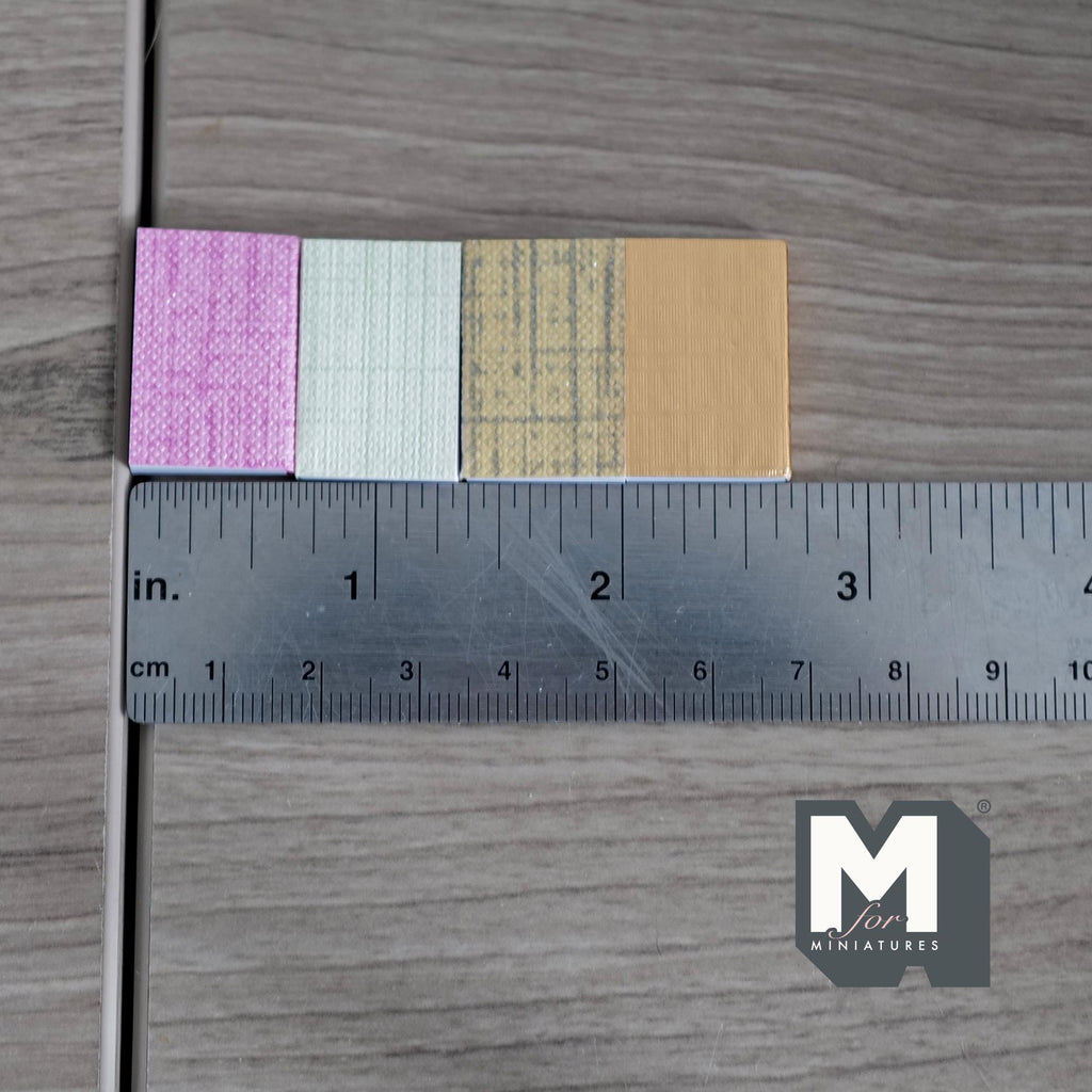 Miniature Books with Empty Pages , 1:12 Scale Dollhouse Decor Diary Journal Notepad Set of 4 (b) - C035