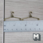 Miniature Hangers Set 1:12 Scale Dollhouse Supplies Clothes Hanger 1-9/16 inch wide  (bronze) - G059