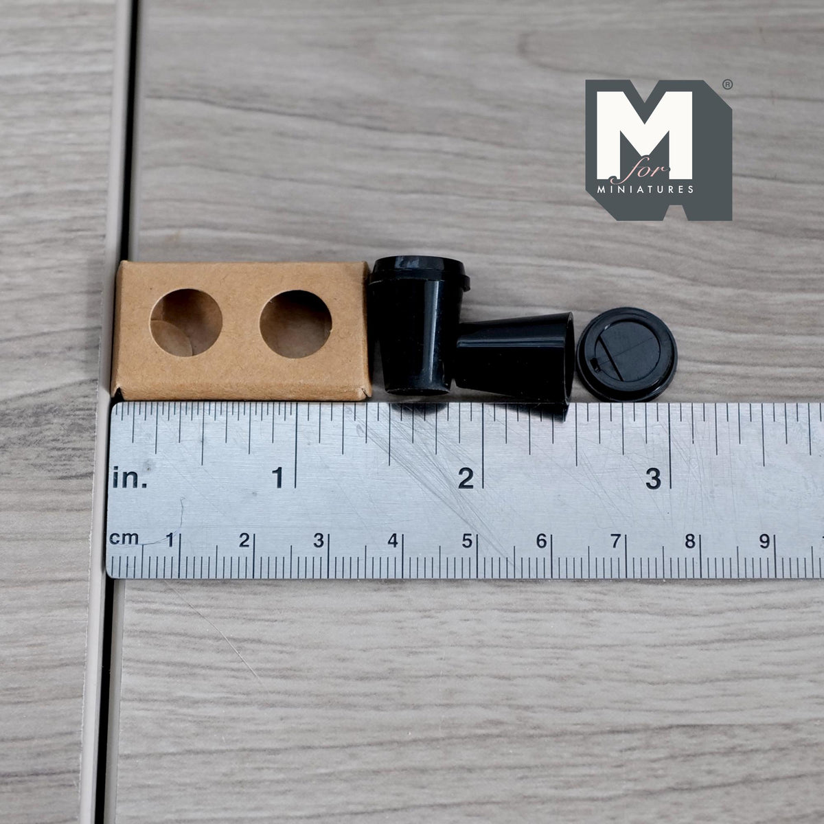 Miniature Cups on Drink Carrier 1:12 Scale Dollhouse Decor Drinkware Coffee Cups on Tray Set of 3 - G020
