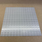 1:12 Scale Embossed Square Mosaic Tile Sheet, 8-1/4 inch square, DIY Dollhouse Supply (not self-adhesive) (gray)