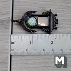 Dollhouse drop wall clock 1:12 scale miniature vintage style clock 2-3/16 inch tall (brown) (non working) - B050