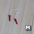 Miniature Jump Rope with Red Handles 1:12 Scale Dollhouse Playroom Decor 5-7/16 inch long - G069