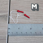 Miniature Jump Rope with Red Handles 1:12 Scale Dollhouse Playroom Decor 5-7/16 inch long - G069