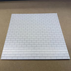 1:12 Scale Embossed Subway Tile Sheet, 8-1/4 inch square, DIY Dollhouse Supply (not self-adhesive)