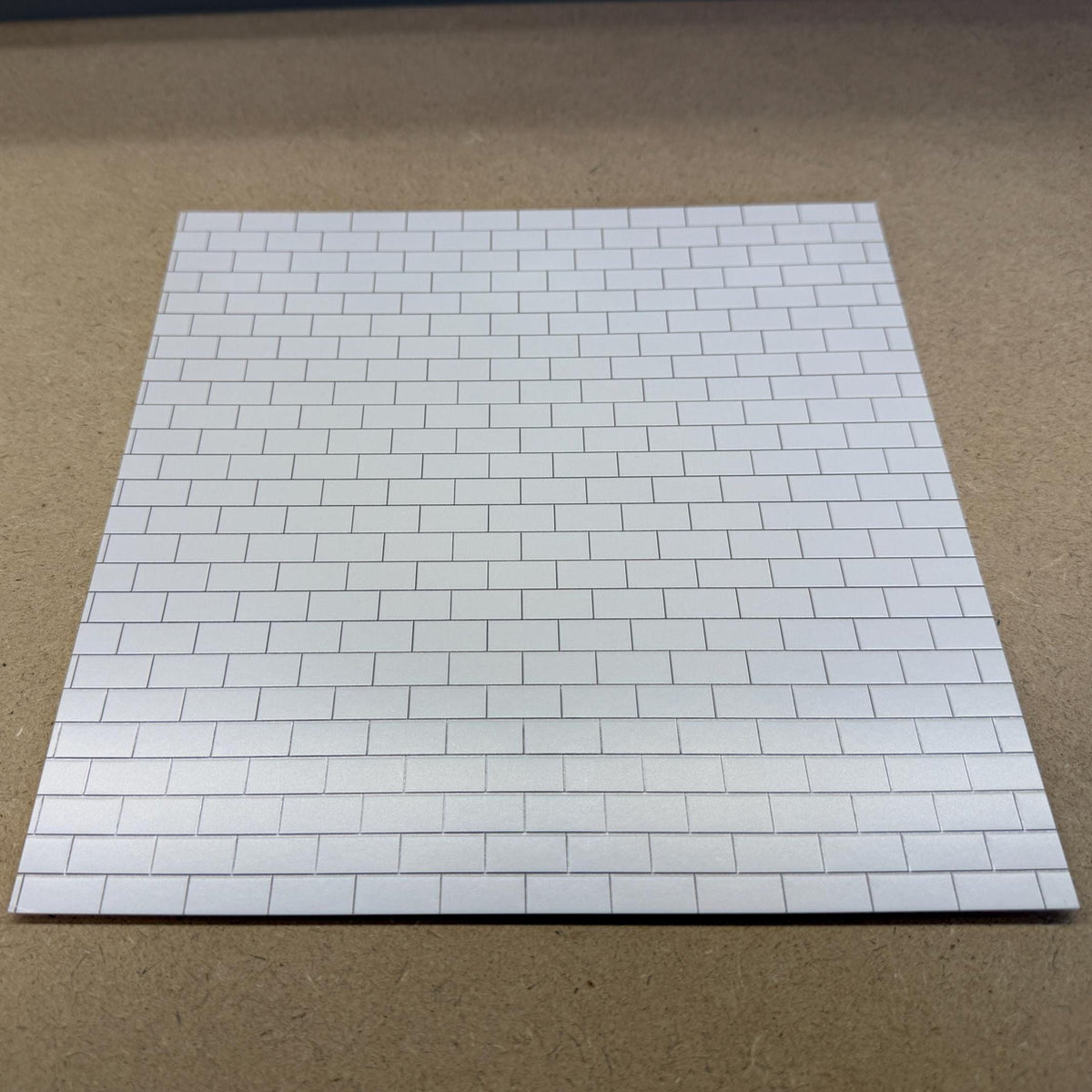 1:12 Scale Embossed Subway Tile Sheet, 8-1/4 inch square, DIY Dollhouse Supply (not self-adhesive)