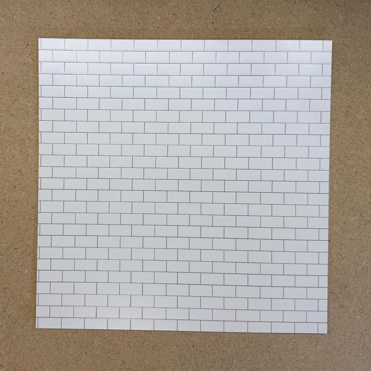 1:12 Scale Embossed Subway Tile Sheet, 8-1/4 inch square, DIY Dollhouse Supply (not self-adhesive)