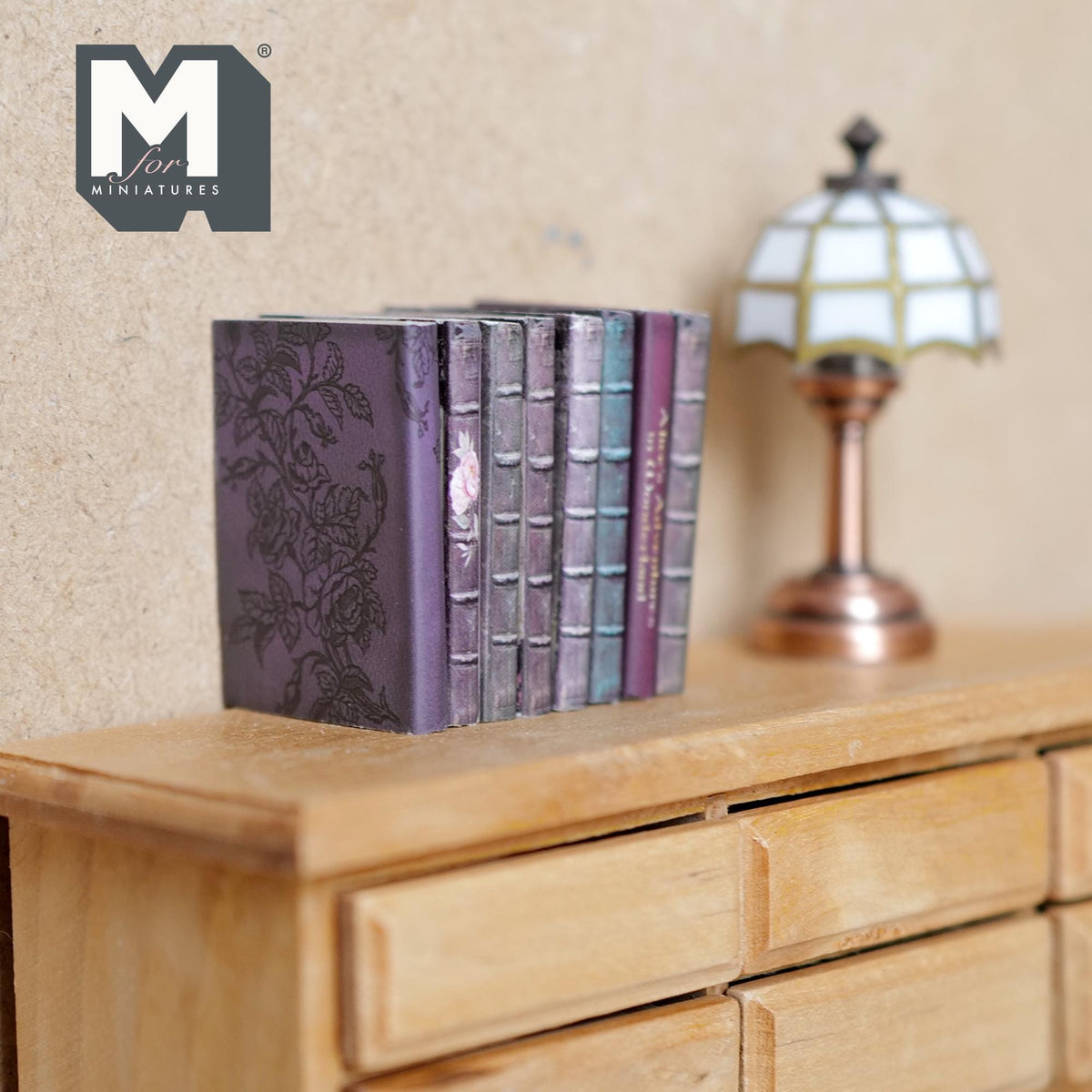 Assorted Miniature Novels Set of 8 , 1-3/8 inch tall (empty pages) - C037