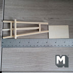 Miniature Canvas Easel Stand and Painting Board 1:12 Scale Unfinished Painting Easel Tripod Easel Drawing Stand - H015
