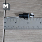 Miniature Tumbler with Straw 1:12 Scale Travel Mug with Handle Dollhouse Decor 7/8 inch tall (black) - E089