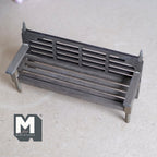 Miniature Garden Bench 1:12 Scale Dollhouse Fairy Garden Slatted Bench Outdoor Chair 5-7/16 inch long (brown) - K017