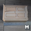Dollhouse Closet Unpainted 1:12 Scale Miniature Wardrobe Armoire 5-11/16 inch tall (style a) - J013