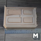 Dollhouse Closet Unpainted 1:12 Scale Miniature Wardrobe Armoire 5-11/16 inch tall (style a) - J013