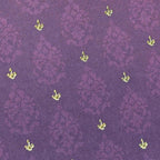 1:12 Scale Miniature Wallpaper, Embossed Brocade Damask Cardstock, Cut to Size, 8-1/4 inch wide, Not Self-Adhesive (dark blue)