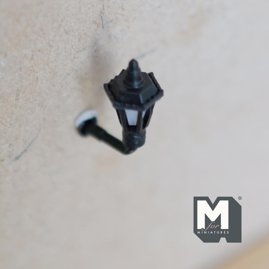Dollhouse Lantern Style Wall Sconce 1:12 Scale Miniature Wall Lamp Light Fixture Lighting (no light) - C078