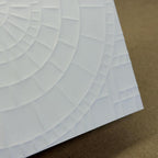 1:12 Scale Embossed Circular Paving Stone Sheet, 8-1/4 inch square, DIY Dollhouse Supply (not self-adhesive) (earth tone)