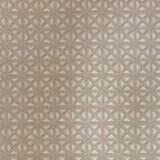 1:12 scale miniature geometric floor tile paper in beige with a repeating square and diamond pattern