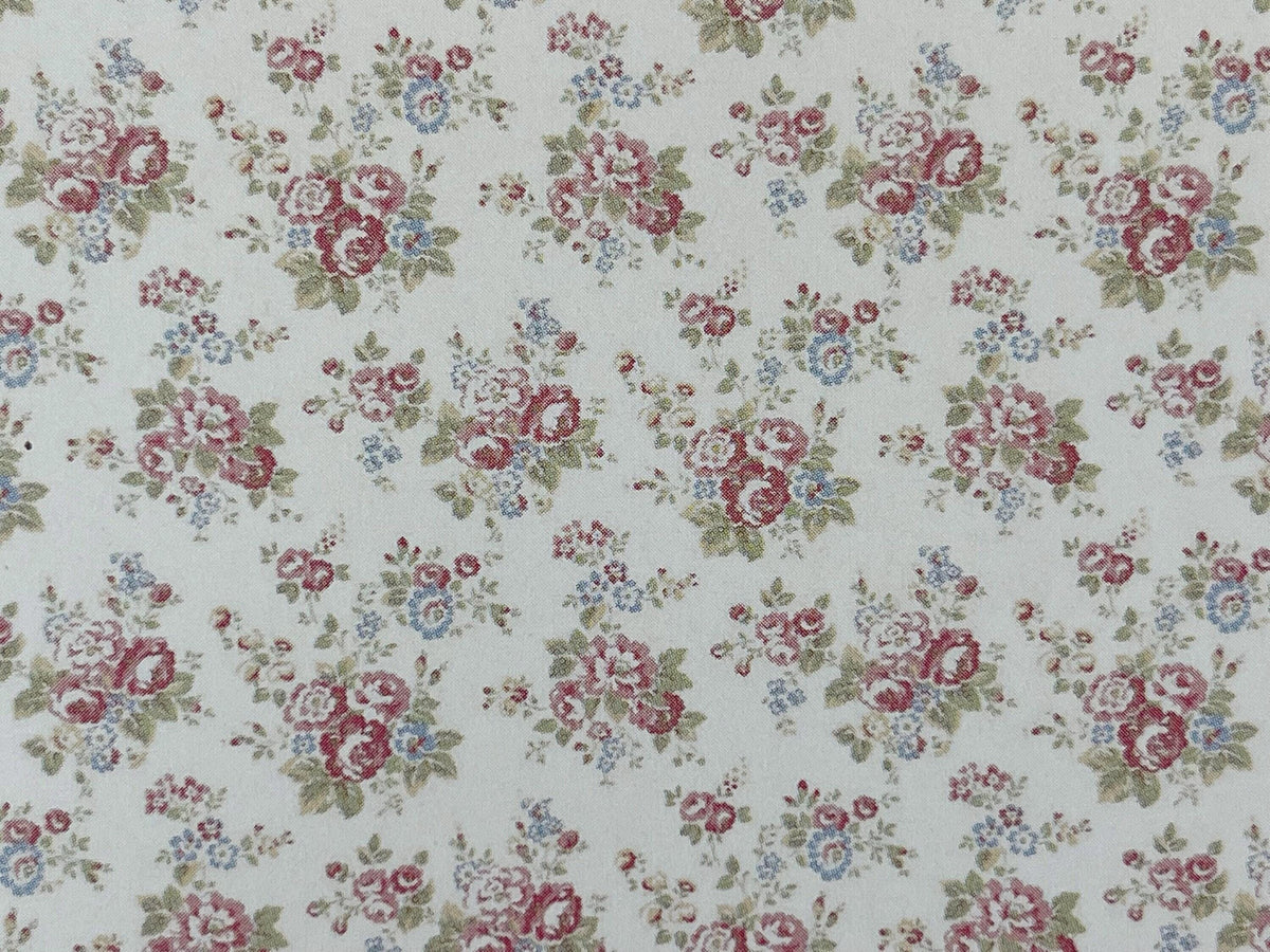 1:12 Dollhouse Miniature Rose Wallpaper 15-1/2" x 10" - Y3