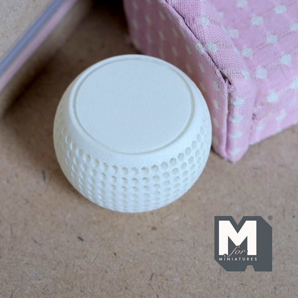 Miniature Perforated Coffee Table 1:12 Scale Dollhouse Furniture 1-1/4 inch tall -