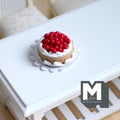 Miniature Berry Cake 1:12 Scale Dollhouse Birthday Cake 1 inch dia. (Fake miniature) - E010