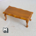 Miniature Rectangular Coffee Table Stained 1:12 Scale Dollhouse Furniture 1-9/16 inch tall - K019