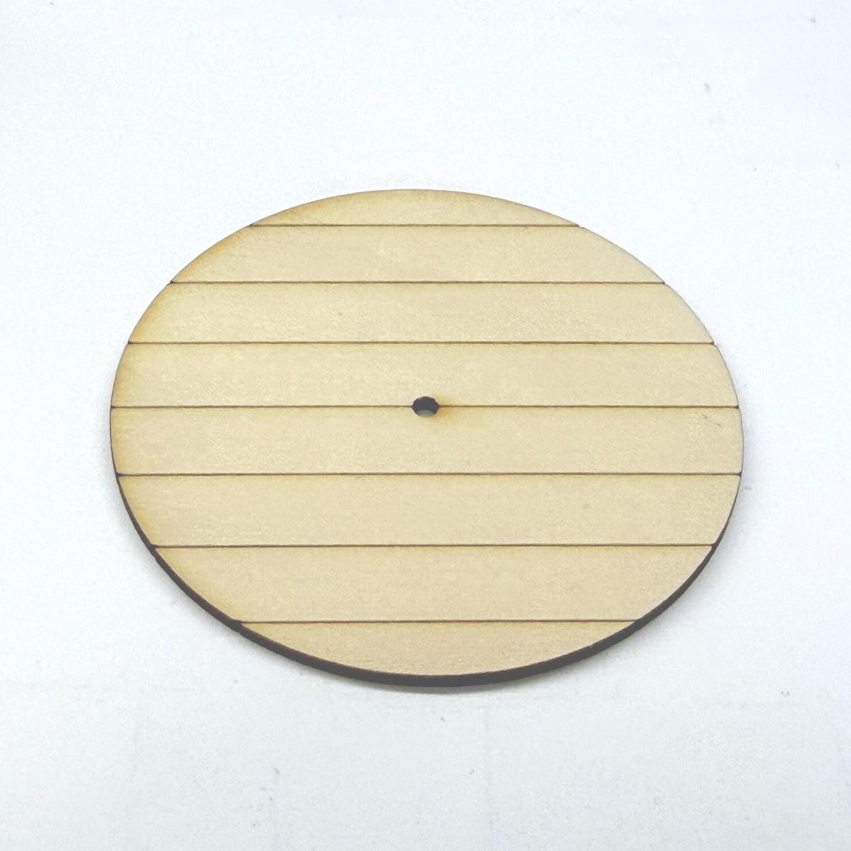 1:12 Scale Miniature Round Table Top, Unpainted, Ready to Paint, 2-3/8 inch dia., Dollhouse Craft Supply (wood)