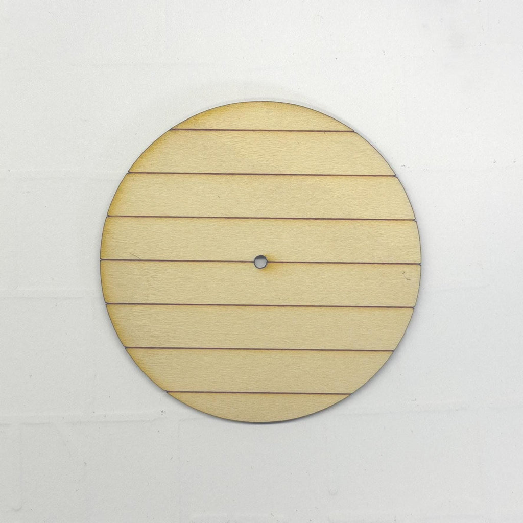 1:12 Scale Miniature Round Table Top, Unpainted, Ready to Paint, 2-3/8 inch dia., Dollhouse Craft Supply (wood)