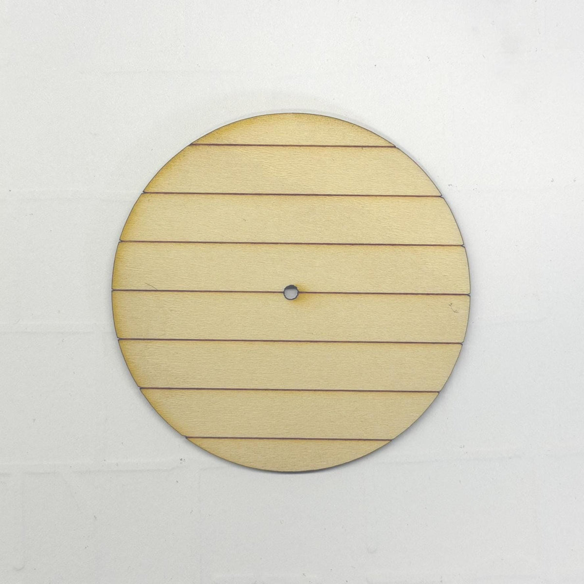 1:12 Scale Miniature Round Table Top, Unpainted, Ready to Paint, 2-3/8 inch dia., Dollhouse Craft Supply (wood)