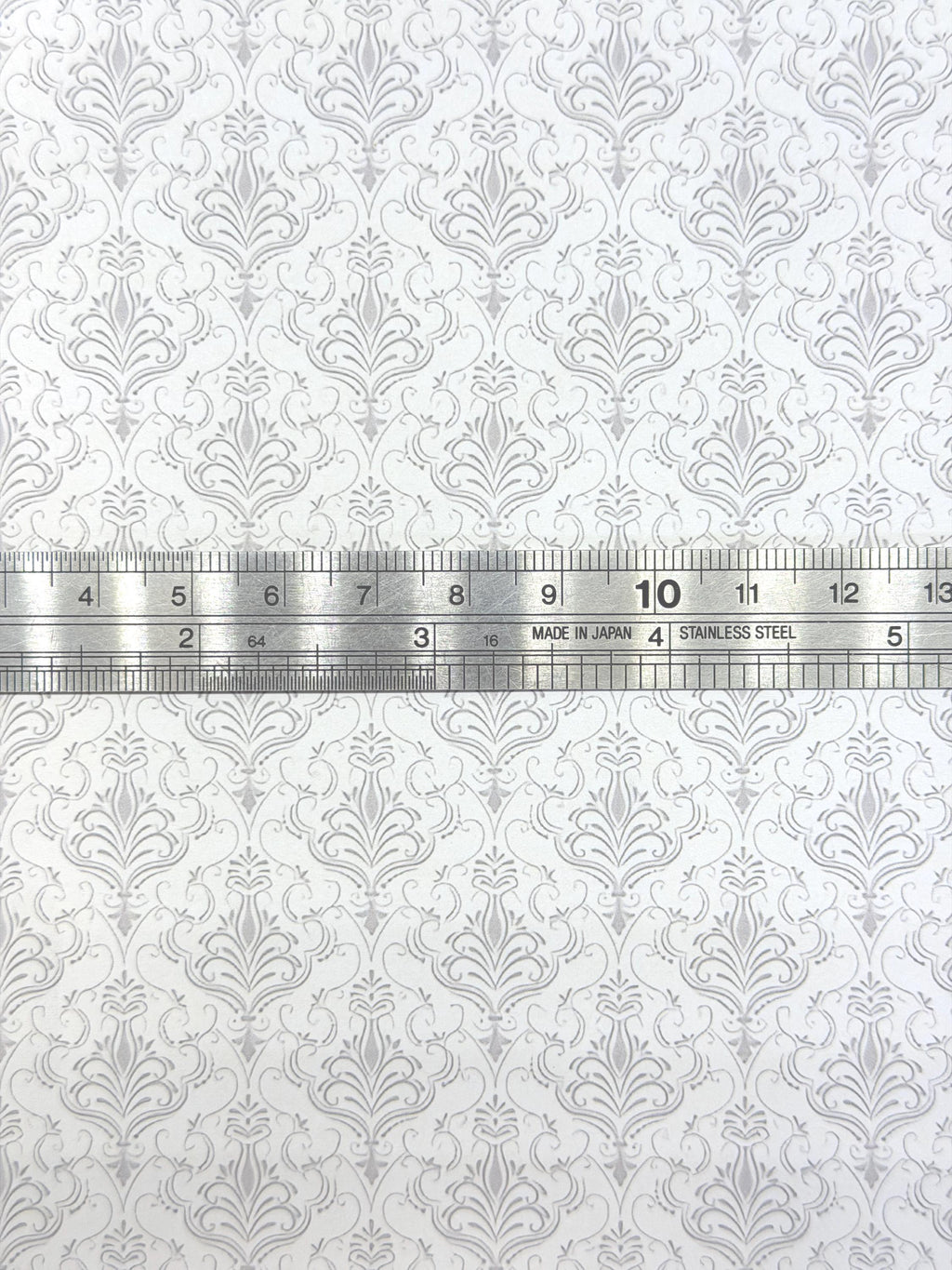 Dollhouse Scrollwork Wallpaper 1:12 Scale Miniature Paper Sticker A4 Paper Size 8" x 11" (self adhesive) - Z3