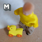 Miniature Yellow Duck Pull Toy 1:12 Scale Dollhouse Nursery Decor Pull Along Duck 1-1/4 inch tall - G038