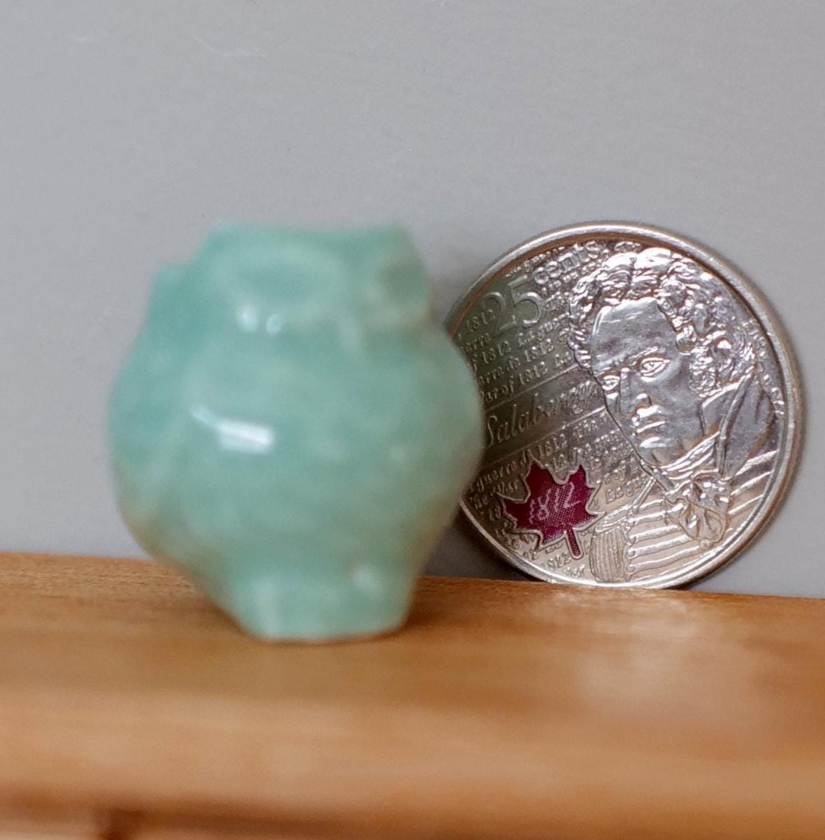 1:12 Dollhouse Supplies Miniature Clay Owl Planter 1 Inch Scale Miniature Clay Flower Pot Vase 1 inch tall - B080