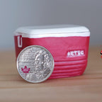 Miniature Cooler  1:12 Scale Dollhouse Large Size Camping Carry On Chiller Patio Accessories- H028