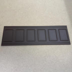 1:12 Scale Miniature Dollhouse Raised Rectangle Wainscot Panel, 9-13/16 inch long (dark brown)