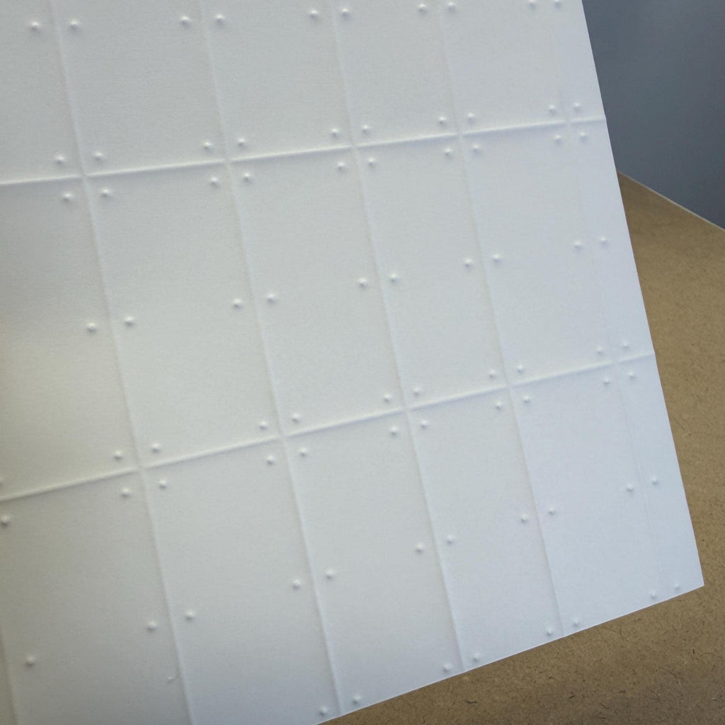 1:12 Scale Miniature Embossed Concrete Panel Wall Sheet, 8-1/4 x 8-1/4 inch, DIY Dollhouse Supply (not self-adhesive)