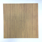 1:12 Scale Embossed Wood Plank Floor and Wall Sheet, 8-1/4 inch square, DIY Dollhouse Supply (not self-adhesive) (dark beige)