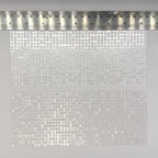 1:12 Scale Miniature Embossed Window Film Set of 2, Clear Textured Glass Block Style, Cut to Size, 8-1/4 inch long, Dollhouse Craft Supply
